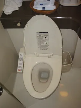 Japanski elektronički WC s upravljačkom pločom uz sjedalo