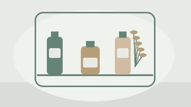 Stilizirana ilustracija bočica i wellness atmosfere uz članak Glazba koju ne slušamo samo ušima