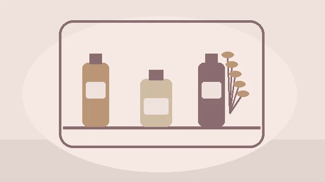 Stilizirana ilustracija bočica i wellness atmosfere uz članak Zašto nam ponekad treba samo tišina?